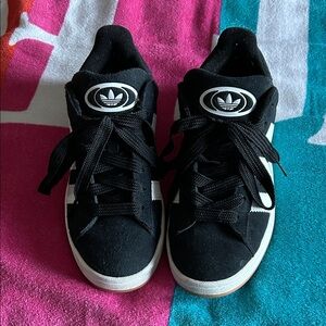 adidas Kids Black and White Sneakers